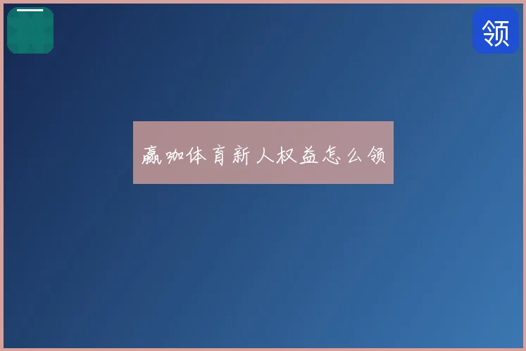 赢咖体育新人权益怎么领